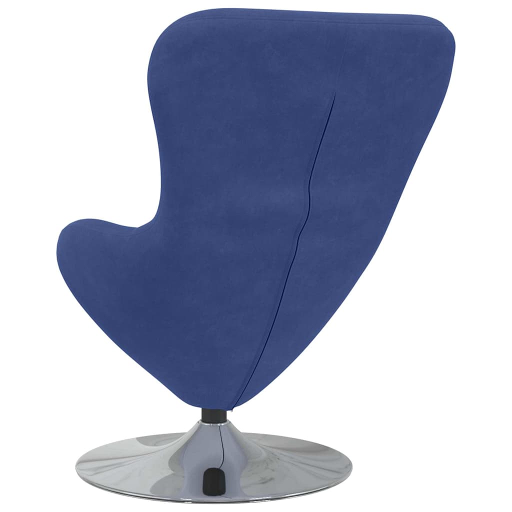 Egg Chair Police blue 63 x 73 x 90 cm Velvet