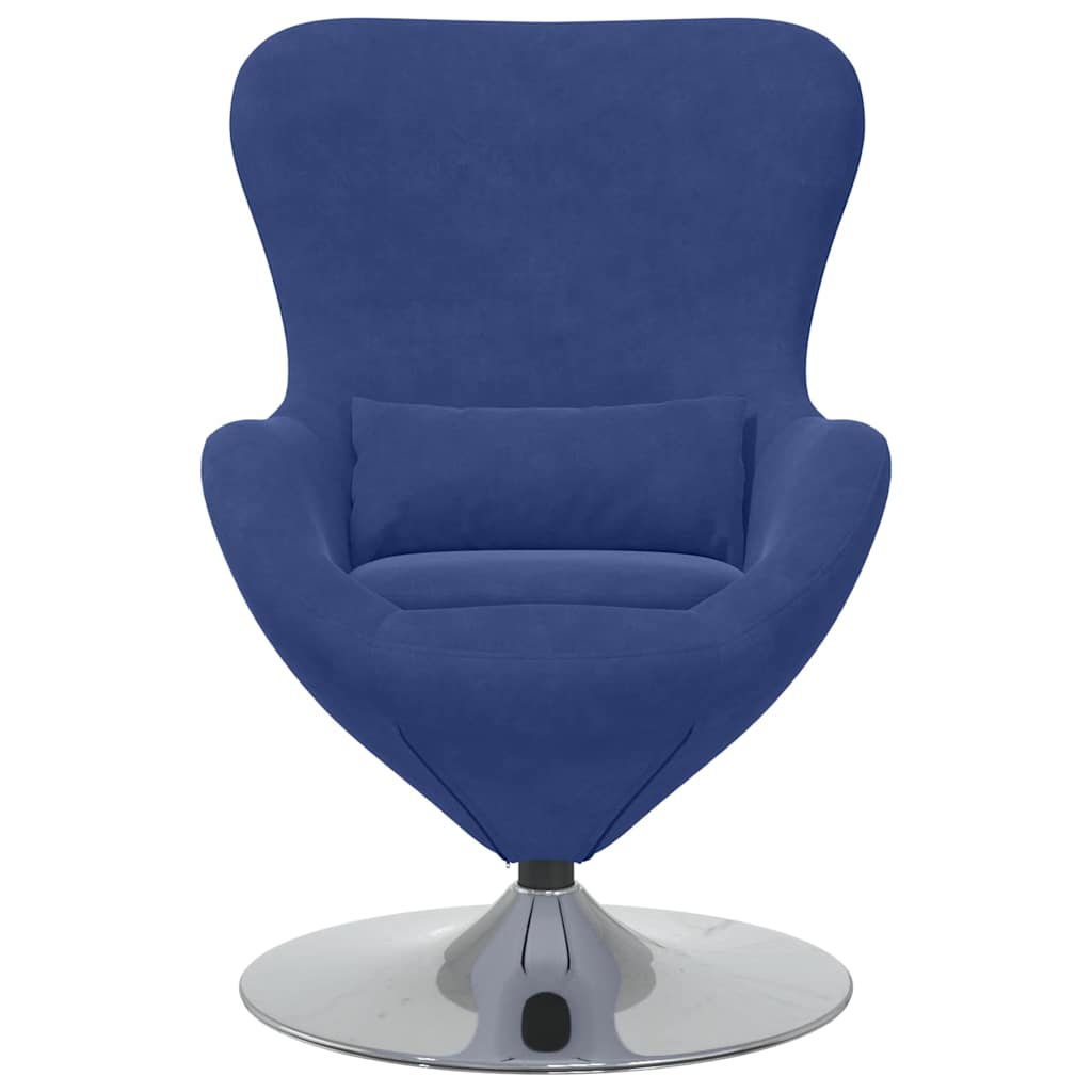 Egg Chair Police blue 63 x 73 x 90 cm Velvet