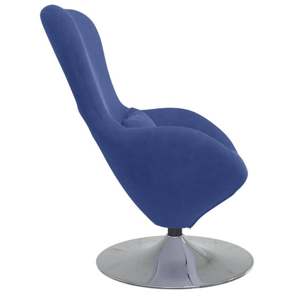 Egg Chair Police blue 63 x 73 x 90 cm Velvet