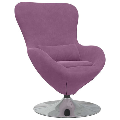 Egg Chair Purple 63 x 73 x 90 cm Velvet