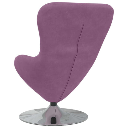 Egg Chair Purple 63 x 73 x 90 cm Velvet