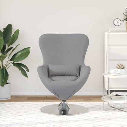 Egg Chair Light grey 63 x 73 x 90 cm Fabric