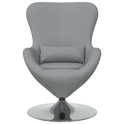 Egg Chair Light grey 63 x 73 x 90 cm Fabric