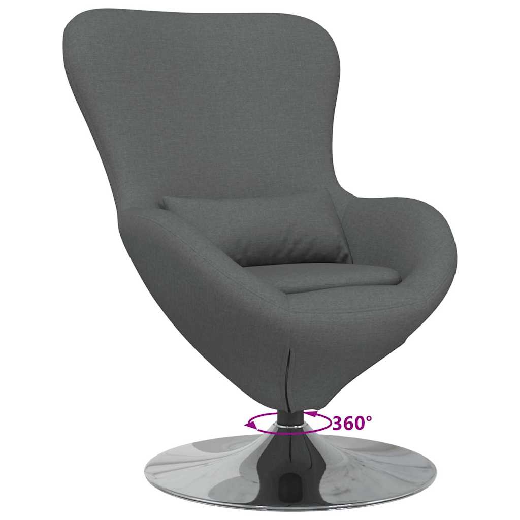 Egg Chair Dark grey 63 x 73 x 90 cm Fabric