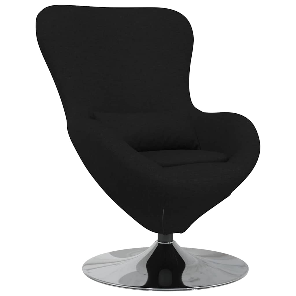 Egg Chair Black 63 x 73 x 90 cm Fabric