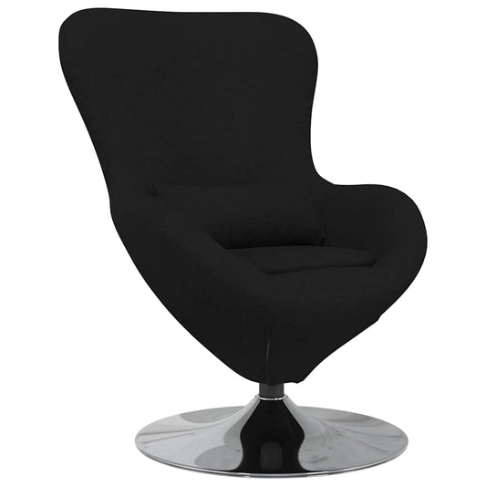 Egg Chair Black 63 x 73 x 90 cm Fabric