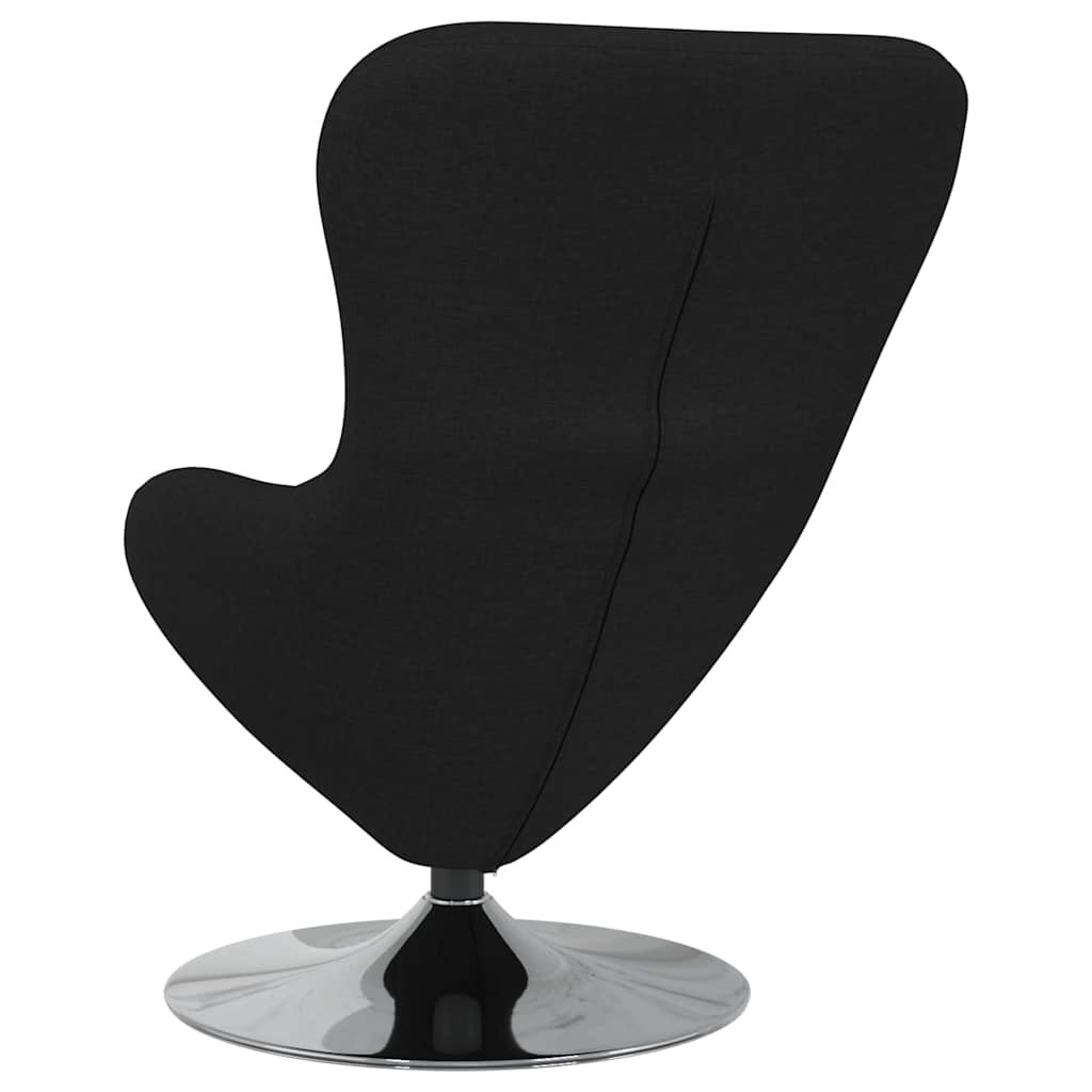 Egg Chair Black 63 x 73 x 90 cm Fabric