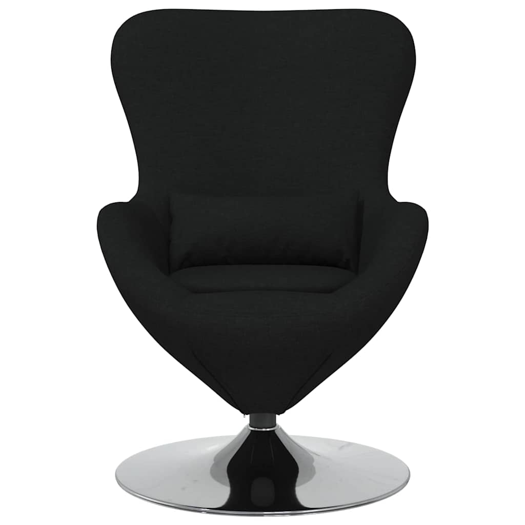 Egg Chair Black 63 x 73 x 90 cm Fabric