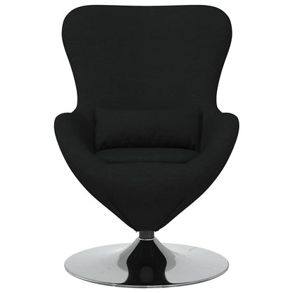 Egg Chair Black 63 x 73 x 90 cm Fabric