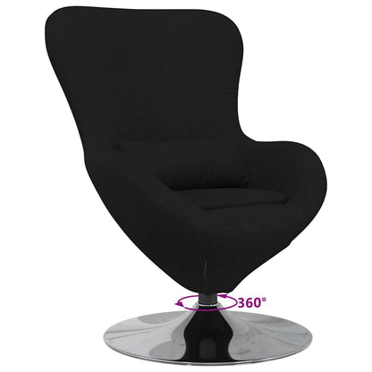 Egg Chair Black 63 x 73 x 90 cm Fabric
