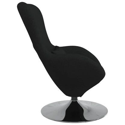 Egg Chair Black 63 x 73 x 90 cm Fabric