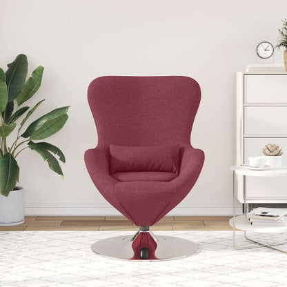 Egg Chair Wine red 63 x 73 x 90 cm Fabric