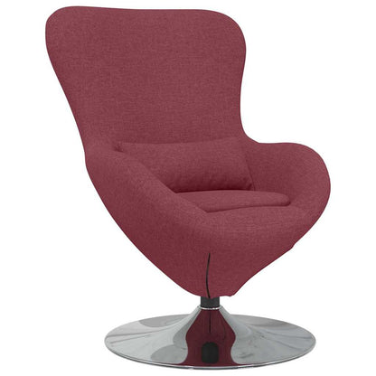 Egg Chair Wine red 63 x 73 x 90 cm Fabric