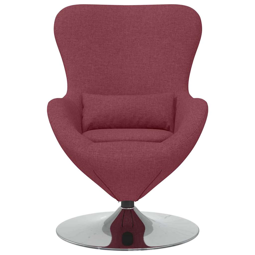 Egg Chair Wine red 63 x 73 x 90 cm Fabric