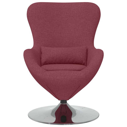 Egg Chair Wine red 63 x 73 x 90 cm Fabric