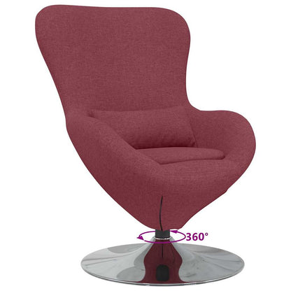 Egg Chair Wine red 63 x 73 x 90 cm Fabric