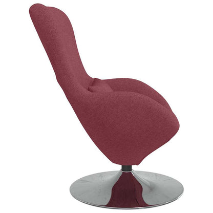 Egg Chair Wine red 63 x 73 x 90 cm Fabric