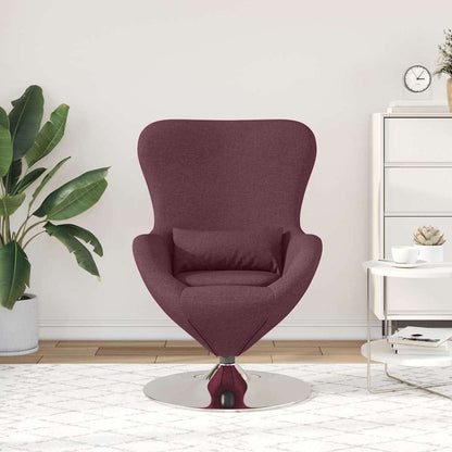 Egg Chair Purple 63 x 73 x 90 cm Fabric