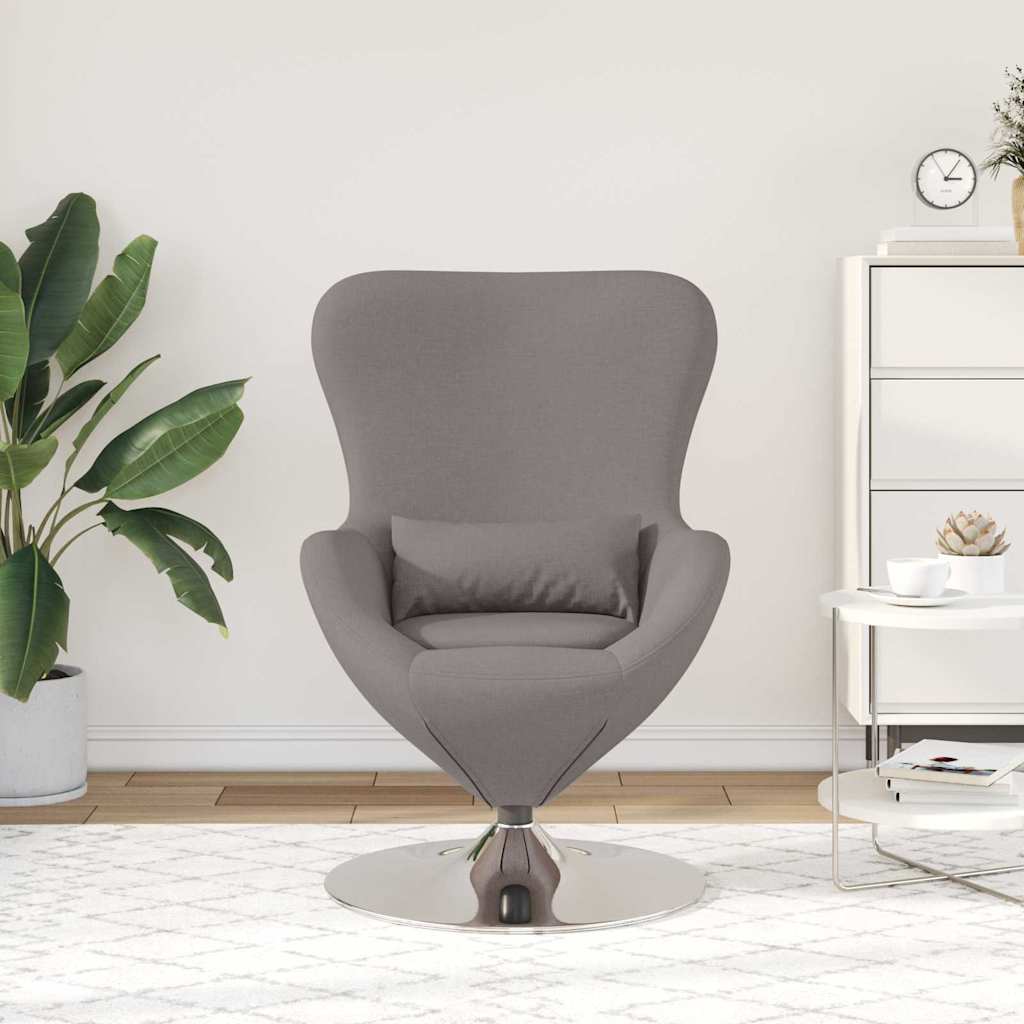 Egg Chair Taupe 63 x 73 x 90 cm Fabric