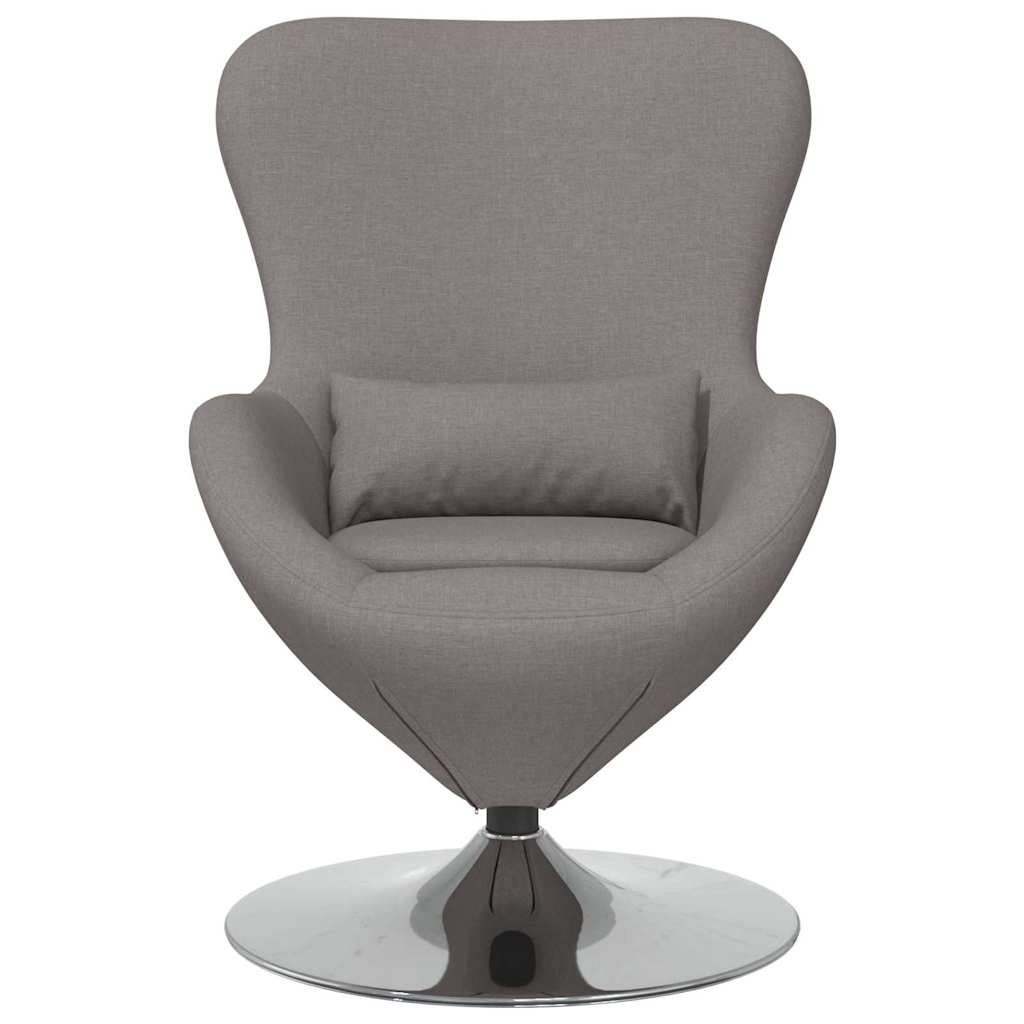 Egg Chair Taupe 63 x 73 x 90 cm Fabric
