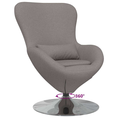 Egg Chair Taupe 63 x 73 x 90 cm Fabric