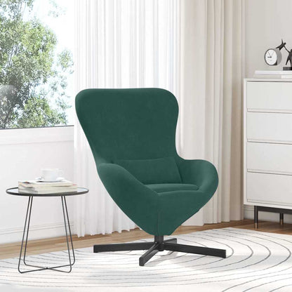 Egg Chair Dark green 63 x 73 x 90 cm Velvet