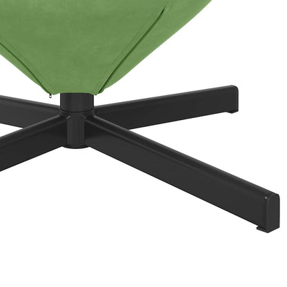 Egg Chair Light Green 63 x 73 x 90 cm Velvet