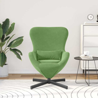Egg Chair Light Green 63 x 73 x 90 cm Velvet
