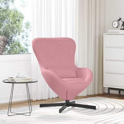 Egg Chair Pink 63 x 73 x 90 cm Velvet