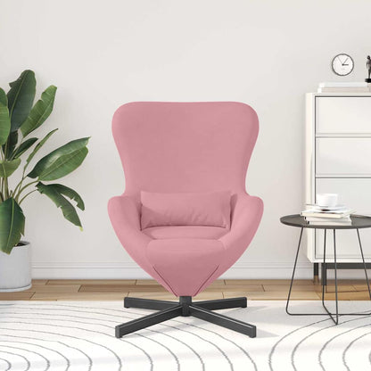 Egg Chair Pink 63 x 73 x 90 cm Velvet