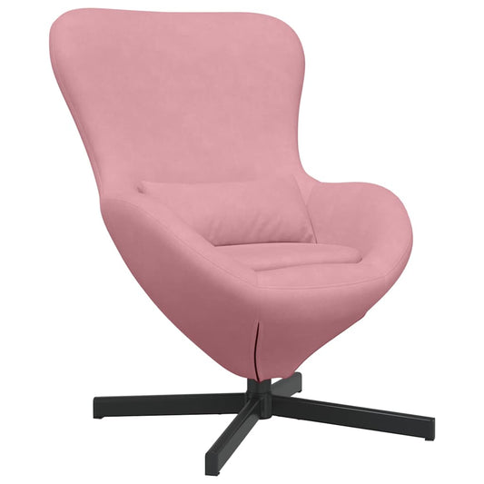 Egg Chair Pink 63 x 73 x 90 cm Velvet