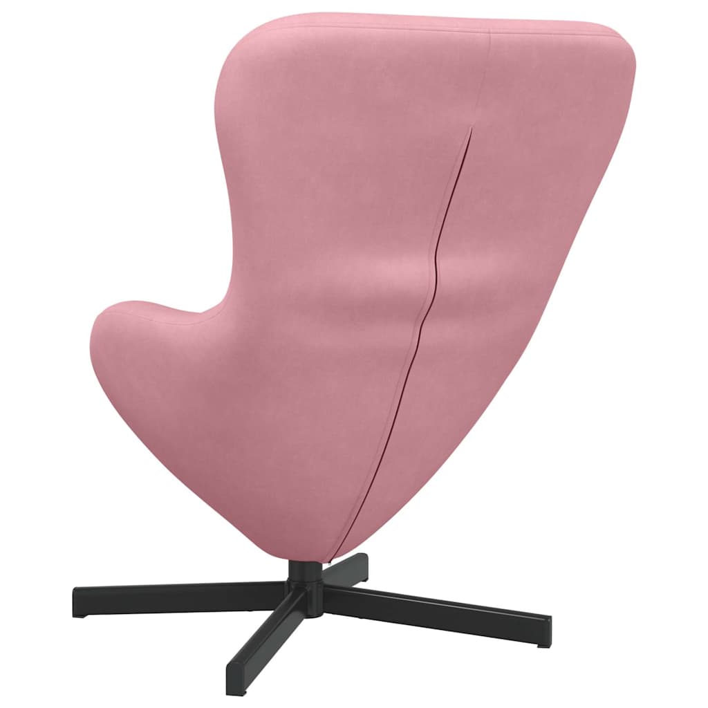 Egg Chair Pink 63 x 73 x 90 cm Velvet