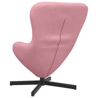 Egg Chair Pink 63 x 73 x 90 cm Velvet
