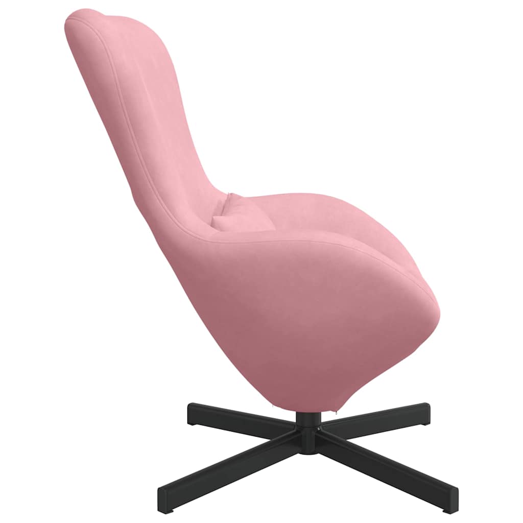 Egg Chair Pink 63 x 73 x 90 cm Velvet