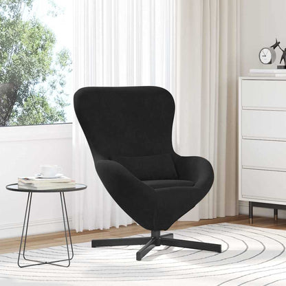 Egg Chair Black 63 x 73 x 90 cm Velvet