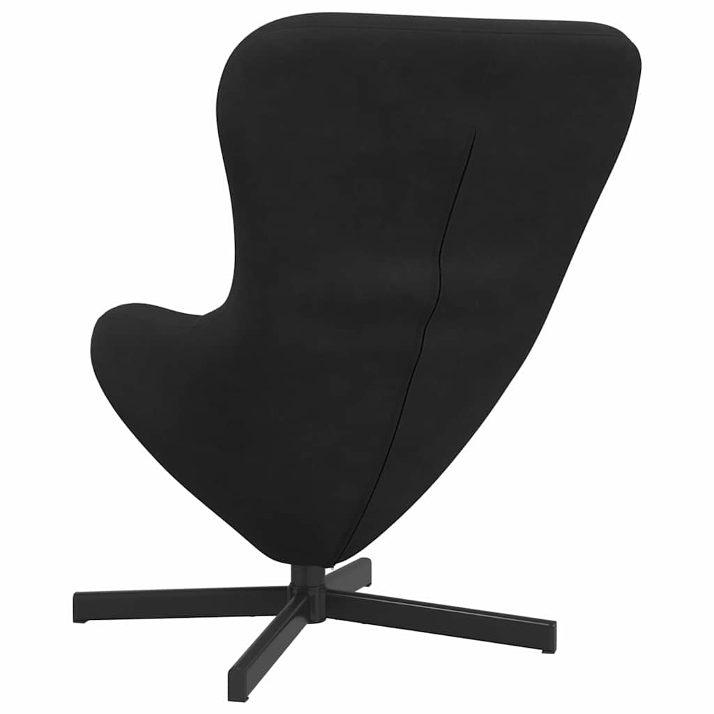 Egg Chair Black 63 x 73 x 90 cm Velvet