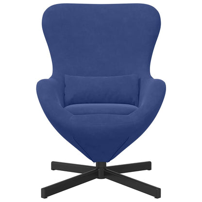 Egg Chair Police blue 63 x 73 x 90 cm Velvet
