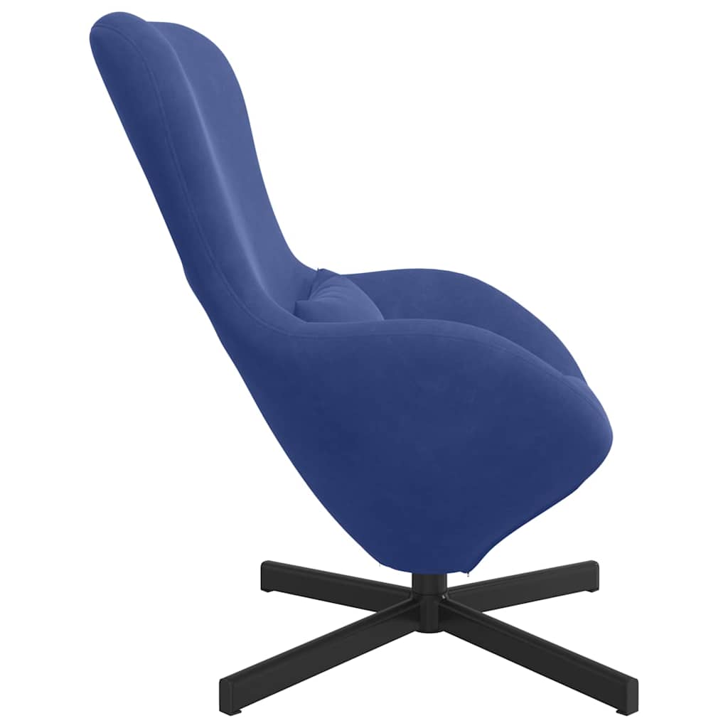 Egg Chair Police blue 63 x 73 x 90 cm Velvet