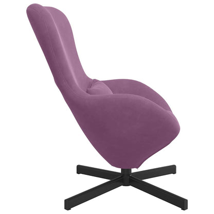 Egg Chair Purple 63 x 73 x 90 cm Velvet