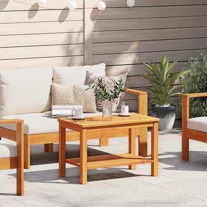Side Table Oil Natural 70 x 40 x 45 cm Solid Acacia Wood