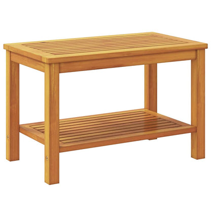 Side Table Oil Natural 70 x 40 x 45 cm Solid Acacia Wood