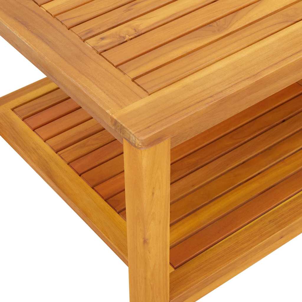 Side Table Oil Natural 90 x 50 x 45 cm Solid Acacia Wood