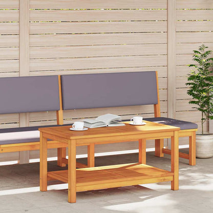 Side Table Oil Natural 90 x 50 x 45 cm Solid Acacia Wood