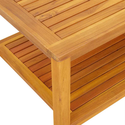 Side Table Oil Natural 110 x 55 x 45 cm Solid Acacia Wood
