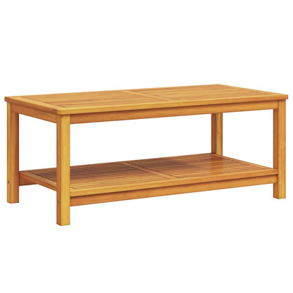 Side Table Oil Natural 110 x 55 x 45 cm Solid Acacia Wood