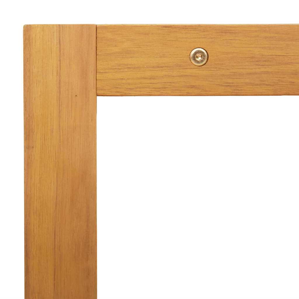 Side Table Oil Natural 70 x 35 x 35 cm Solid Acacia Wood
