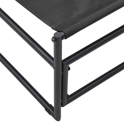 Garden Lounger Chair Anthracite 87x74x73 cm Steel and Textilene
