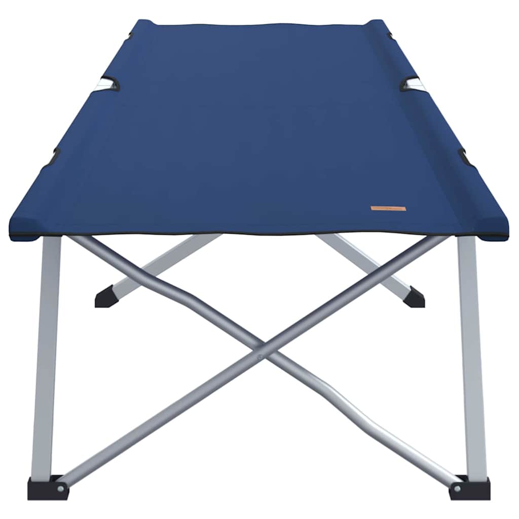 Folding Camping Bed Blue 194 x 62.5 x 42.5 cm Oxford and Steel