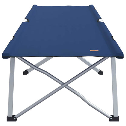 Folding Camping Bed Blue 194 x 62.5 x 42.5 cm Oxford and Steel