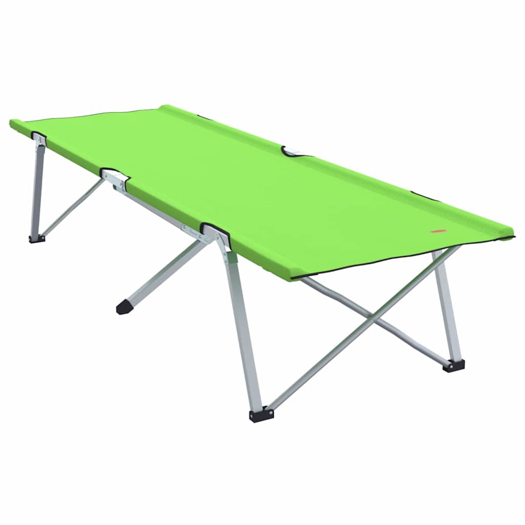Folding Camping Bed Green 194 x 62.5 x 42.5 cm Oxford and Steel